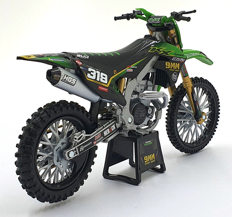 New Ray 1/12 Scale Diecast SS-58183 - Kawasaki KX #319 Bud Racing - Quentin Marc
