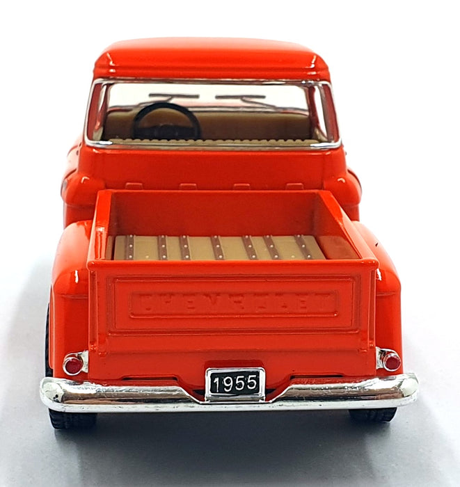 Kinsmart 1/32 Scale Pull Back & Go TY0237 1955 Chevrolet Stepside Pick Up Orange
