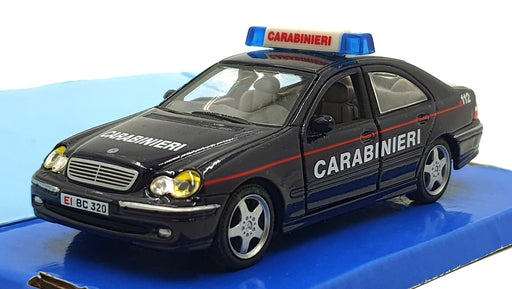 Cararama 1/43 Scale 210226E - Mercedes-Benz C320 Carabinieri Police Car - Blue