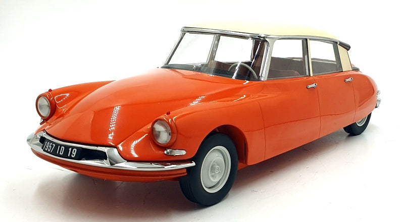Norev 1/12 Scale 121580 - Citroen DS 19 1957 - Capucine Orange and