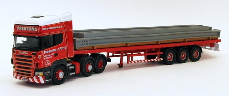 Corgi 1/50 Scale Model CC13713 Scania R Series Flatbed Trailer/Load - Prestons