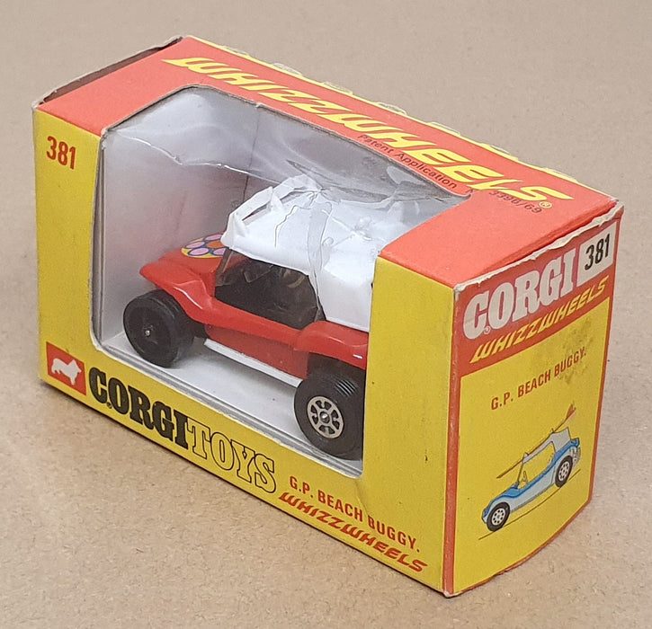 Corgi Toys Original Diecast 381 - G.P. Beach Buggy - Red/White