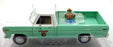 Greenlight 1/18 Scale 13636 - 1975 Ford F-100 w/ Smokey Bear Figure - Turquoise