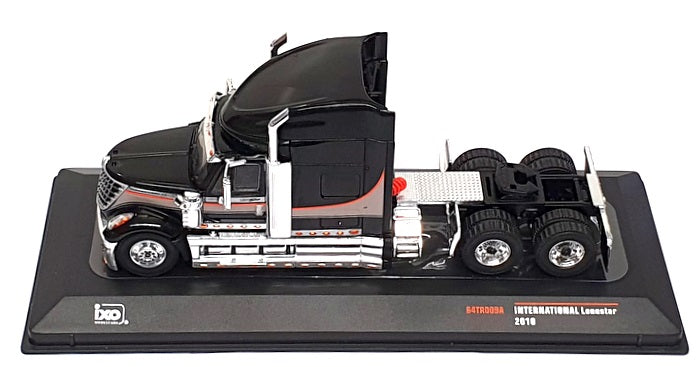 Ixo Models 1/64 Scale 64TR009A - 2010 International Lonestar Truck Black/Silver