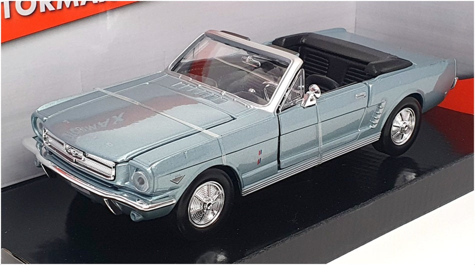 Motor Max 1/24 Scale Diecast 73212 - 1964 ½ Ford Mustang - Met Lt Blue