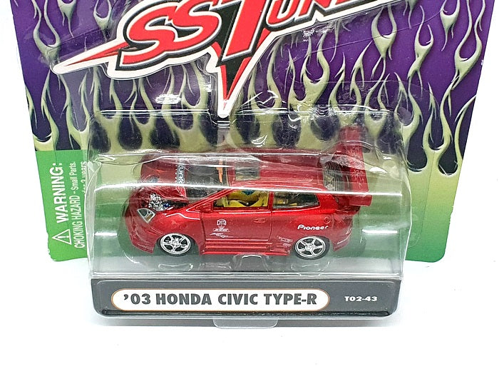 Muscle Machines 1/64 Scale 71181 T02-43 - 2003 Honda Civic Type-R - Red