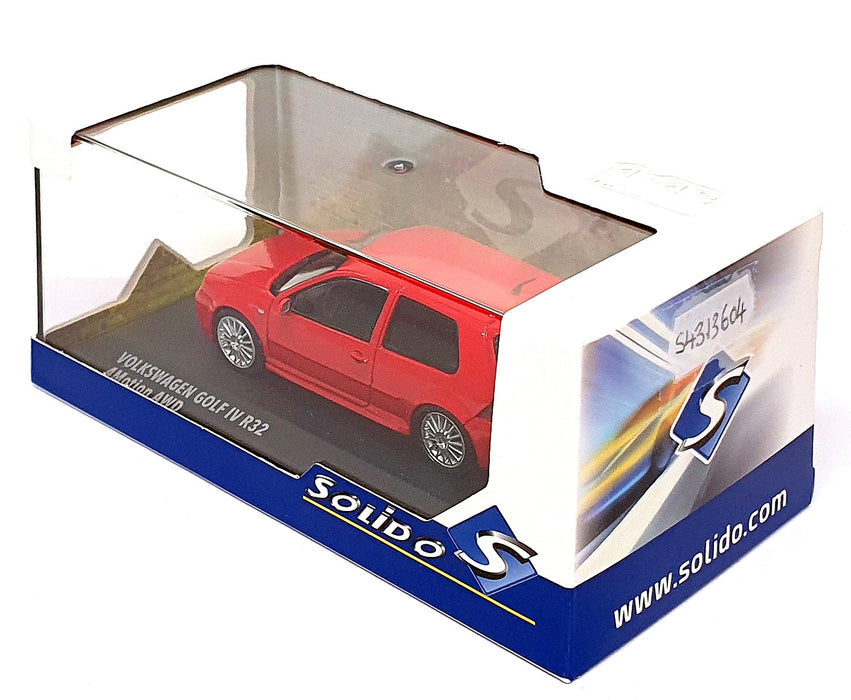 Solido 1/43 Scale S4313604 - VW Volkswagen Golf IV R32 - Tornado Red