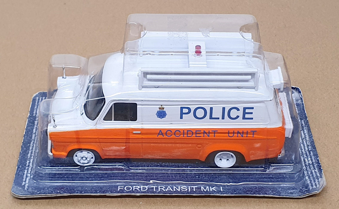 Altaya 1/43 Scale FT01P - Ford Transit Mk1 Van Police - White/Orange