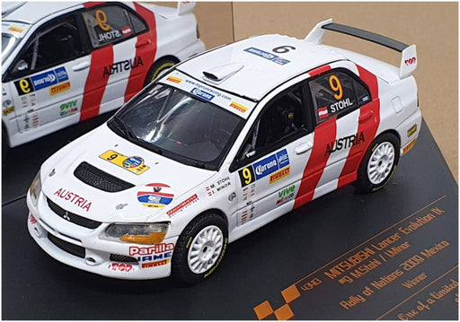 Vitesse 1/43 Scale 43413 Mitsubishi Evo IX #9 Winner Rally Nations '09 Mexico