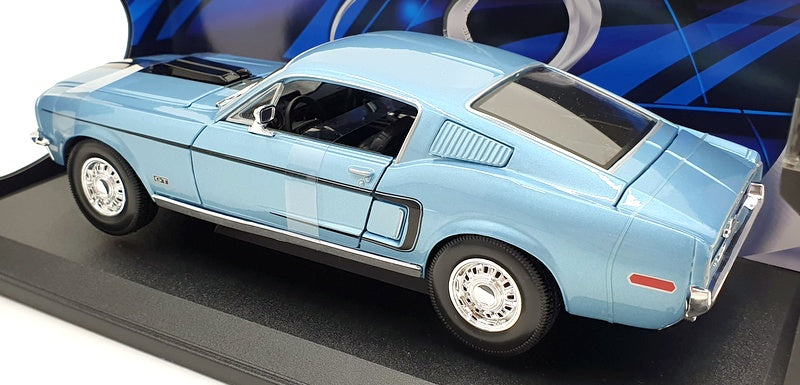 Maisto 1/18 Scale Diecast 31167 - 1968 Ford Mustang GT Cobra Jet - Blue