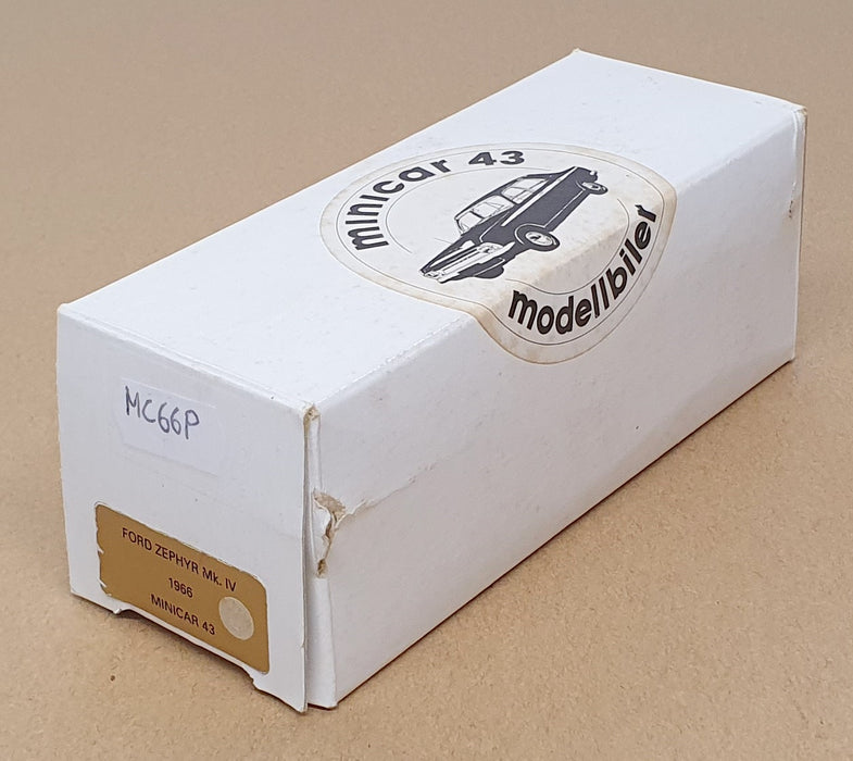 Pathfinder Minicar 43 1/43 Scale MC66P - 1966 Ford Zephyr Mk. IV Police - White