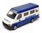 Corgi 12cm Long Diecast C676/1 - Ford Transit Minibus Bluebird - Blue/White