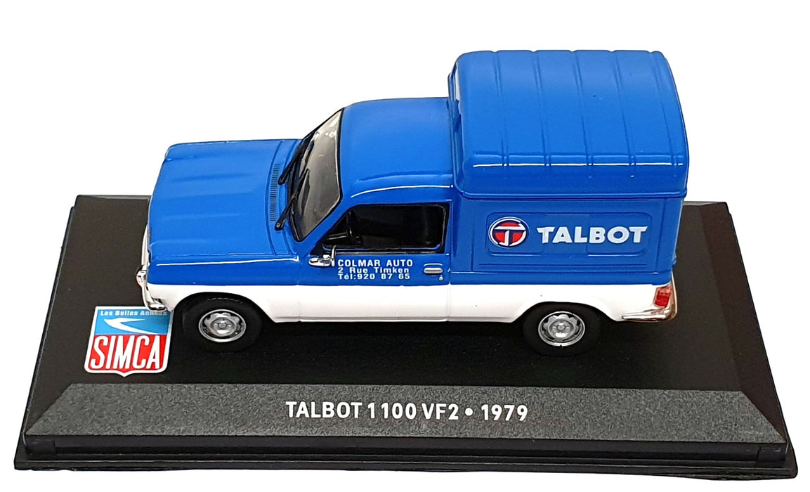 Altaya 1/43 Scale 9921S - 1979 Talbot 1100 VF2 Van - Blue / White