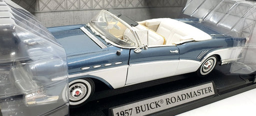 Motor Max 1/18 Scale Diecast 73152 - 1957 Buick Roadmaster - Blue/White