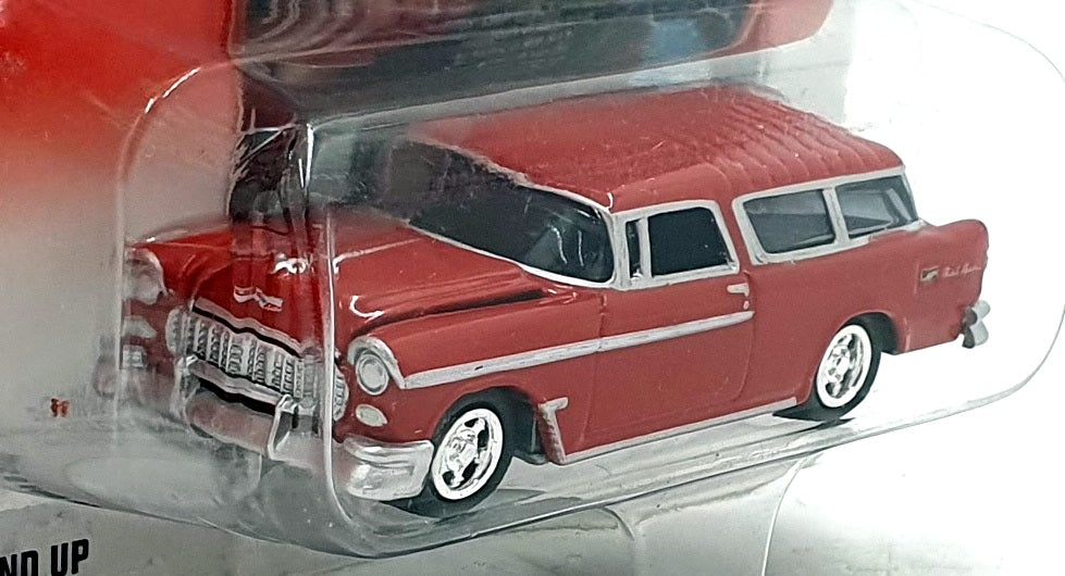Johnny Lightning 1/64 Scale 366-04 - 1955 Chevrolet Nomad - Red