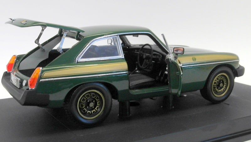 Universal Hobbies 1/18 Scale Diecast - 4458 MG MGB GT Jubilee Edition Green/Gold
