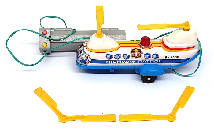 Made In Japan Appx 17cm Long UM-2 - Battery Operated Highway Patrol Helicopter