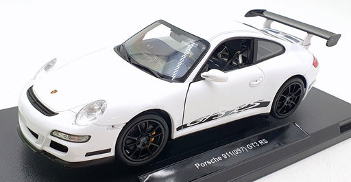 Welly 1/18 scale Diecast 18015W - Porsche 911 997 GT3 RS - White/Black