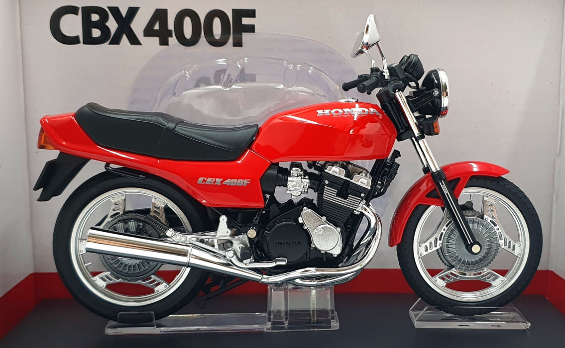 Aoshima 1/12 Scale 11160-4200 - Honda CBX 400F Motorcycle - Red
