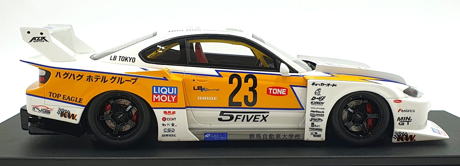 GT Spirit 1/18 Scale Resin GT560 - Nissan S15 Silvia LB Super Silhouette #23