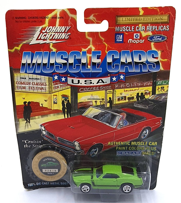 Johnny Lightning 1/64 Scale 200-140 - Muscle Cars 1970 Mustang Boss 302 B. Green