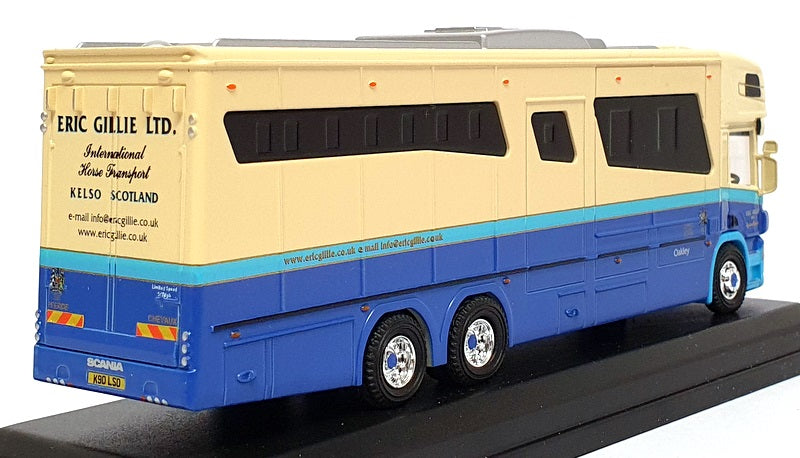 Oxford Diecast 1/76 Scale 76SCA01HB - Scania Oakley Horsebox (Eric Gillie) 