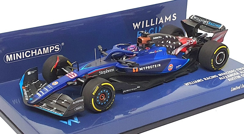 Minichamps 1/43 Scale 417 231923 F1 Williams Mercedes #23 Austin GP 2023 Albon