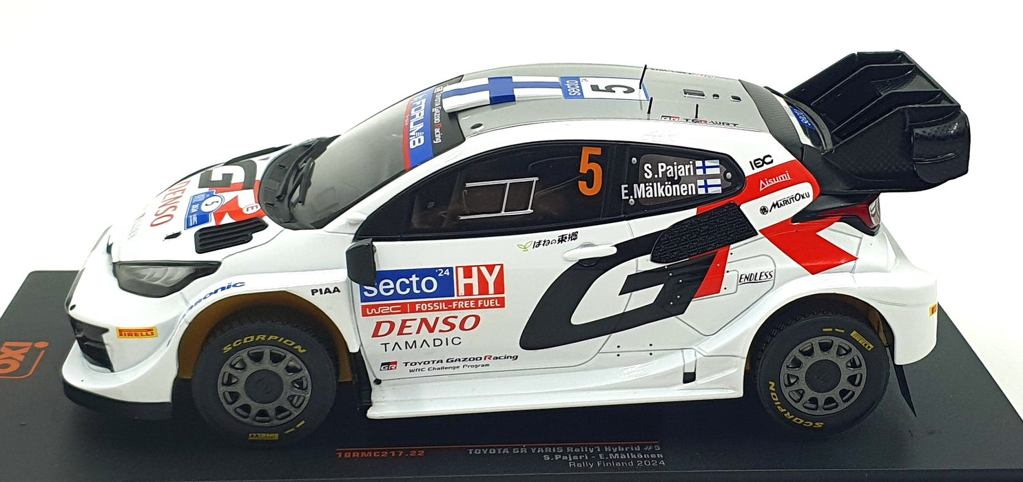 Ixo 1/18 Scale 18RMC217.22 - Toyota GR Yaris Rally1 Hybrid #5 Finland 2024