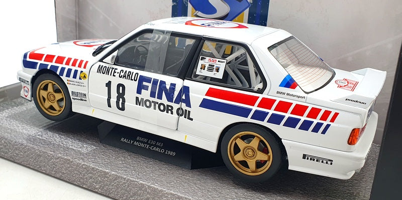 Solido 1/18 Scale Diecast S1801518 - BMW E30 M3 Gr.A Monte Carlo 1989 #18