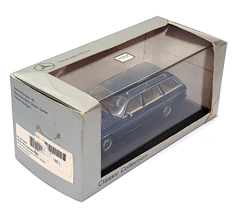 Minichamps 1/43 Scale B6 604 0083 - Mercedes Benz W123 Stn. Wagon - Met. Blue