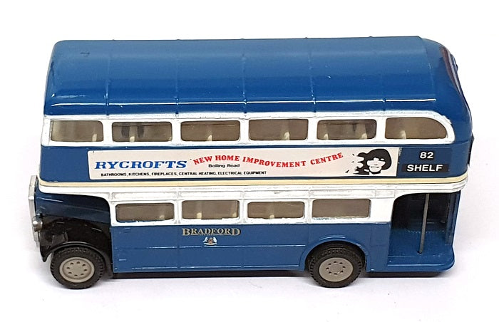 Corgi 12cm Long Diecast C599-7 - AEC Regent Bus Bradford R82 - Blue/White
