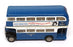 Corgi 12cm Long Diecast C599-7 - AEC Regent Bus Bradford R82 - Blue/White