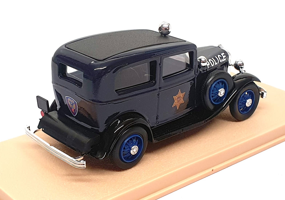 Eligor 1/43 Scale Diecast 1219 - 1932 Ford V8 Tudor USA Police - Dk. Blue