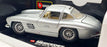 Burago 1/18 Scale Diecast 3013 - 1954 Mercedes Benz 300 SL - Silver/Cream Int