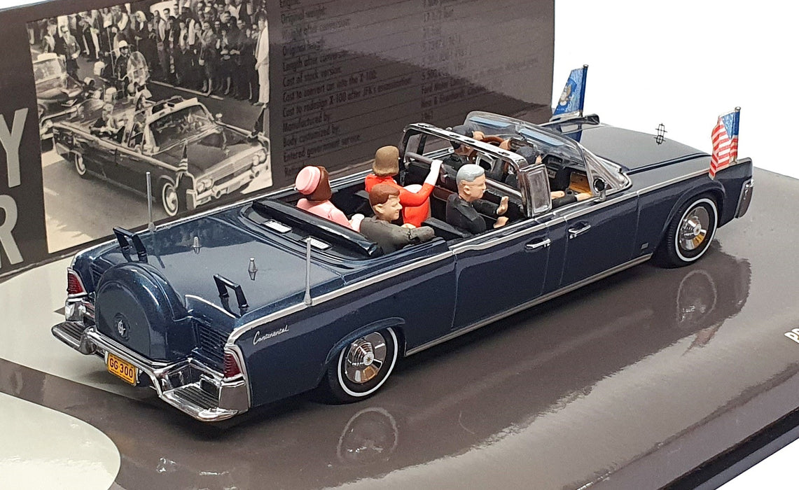 Minichamps 1/43 Scale 430086100 - 1961 Lincoln Continental JFK President Kennedy