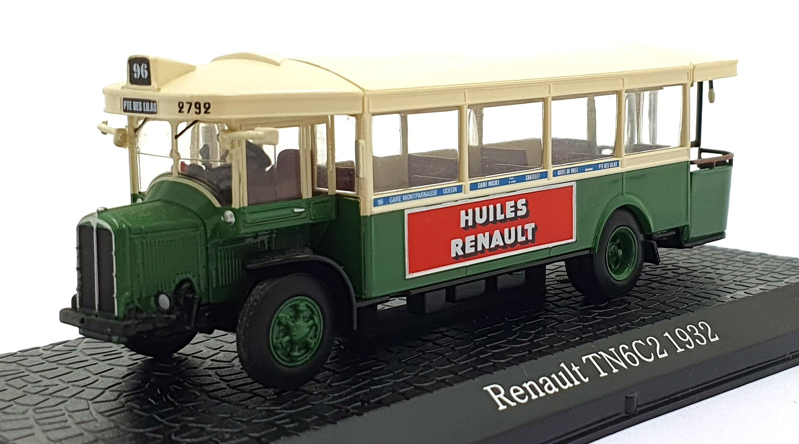 Atlas Editions 1/72 Scale 7 163 133 - 1932 Renault TN6C2 - Green/Cream