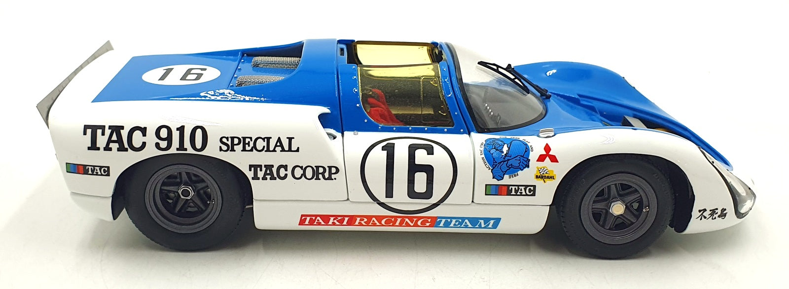 Exoto 1/18 Scale Diecast MTB00064C - Porsche 910 Japan GP #16 White/Blue