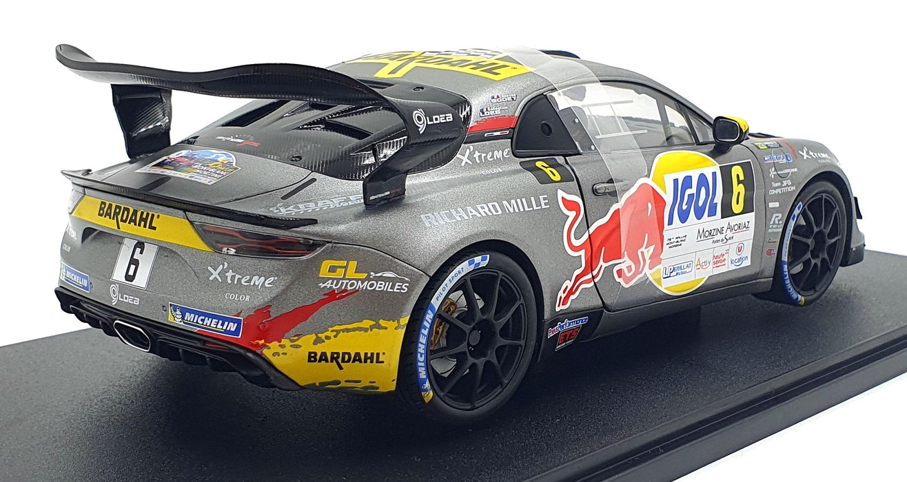 Solido 1/18 Scale S1801630 Diecast - 2024 Alpine A110 GT+ Rally Du Mont Blanc #6