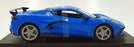 Maisto 1/18 Scale 46629 2020 Chevrolet Corvette Stingray Coupe Blue/Black Stripe