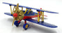 Liberty Speccast Approx 28cm Wingspan 37552 - 1934 Stearman Bi Plane
