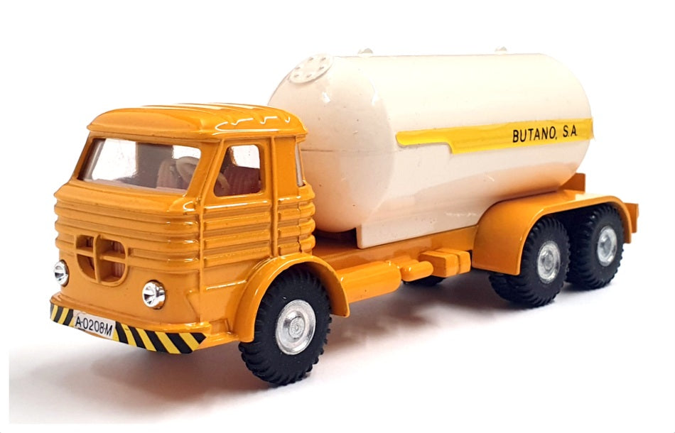 Joal Appx 15cm Long Diecast 208 - Camion Butano Tanker Truck - Yellow/White