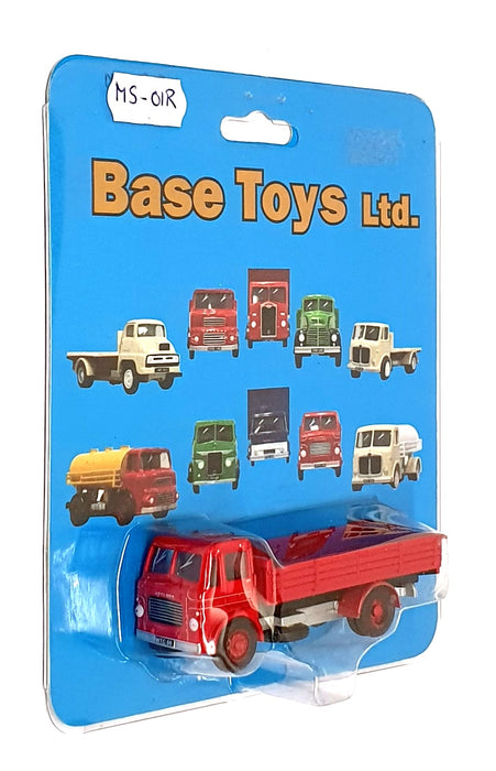Base Toys 1/76 Scale MS-01R - Leyland Beaver Dropside Truck - Red
