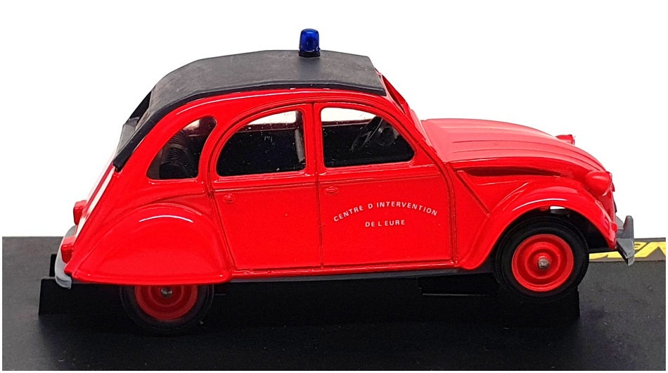 Verem 1/43 Scale Diecast 216 - Citroen 2CV Pompiers Fire - Red