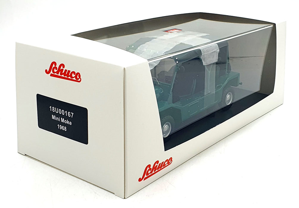 Schuco 1/18 Scale Diecast 18U00167 - 1968 Mini Moke - Green