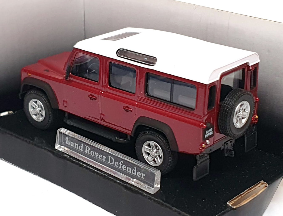Cararama 1/43 Scale CARA41 - Land Rover Defender - Deep Red/White