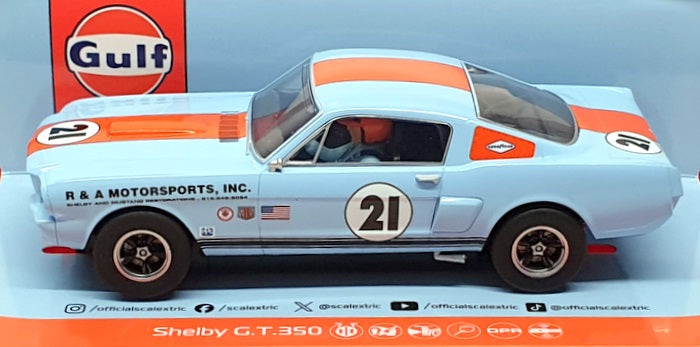 Scalextric 1/32 Scale Slot Car C4570 - Shelby GT350 Gulf Edition #21