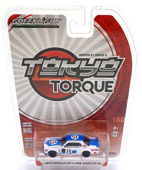Greenlight 1/64 Scale 47030-C - 1972 Nissan Skyline 2000 GT-R #15