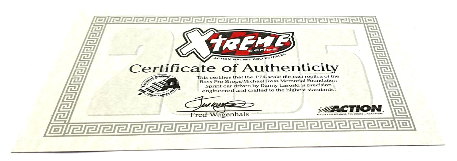 Action 1/24 Scale Diecast 110671 2005 Sprint Car Xtreme #20 Bass Pro Dragsters