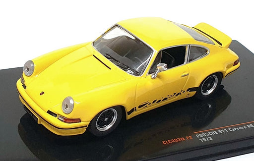 Ixo Models 1/43 Scale CLC492N.22 - 1973 Porsche 911 Carrera RS 2.7  - Yellow