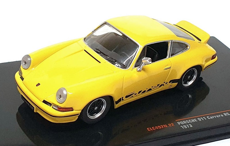 Ixo Models 1/43 Scale CLC492N.22 - 1973 Porsche 911 Carrera RS 2.7  - Yellow